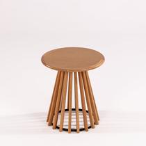 Mesa Lateral Redonda 50cm X 50cm X 55cm Dover