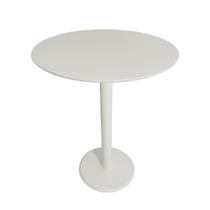 Mesa Lateral Redonda Monopé De Laca 30 Cm - 3 Cores Disponíveis