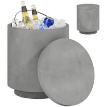 Mesa lateral refrigeradora HOMCOM 9.8L Grey Concrete Patio Mesa lateral refrigeradora HOMCOM 9.8L Grey Concrete Patio