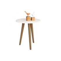 Mesa Lateral Retrô Brilhante Off White Mesa Lateral Retrô Brilhante Off White