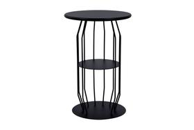 Mesa Lateral Silueta Baixa Redonda Luxo Minimalista