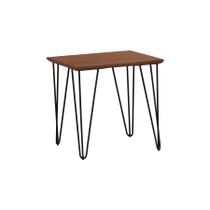Mesa Lateral Spectro 450x450x450 - Preto/Amêndoa