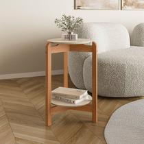 Mesa Lateral Tampo em MDF com Pés de Madeira Maciça Mesa Lateral Tampo em MDF com Pés de Madeira Maciça