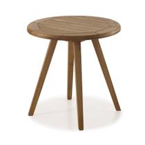 Mesa Lateral Trama Redonda Stain Jatoba 60cm - 60362 Mesa Lateral Trama Redonda Stain Jatoba 60cm - 60362