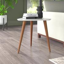 Mesa Lateral Triangular 51cm Utopia Sala Estar Retrô Apoio