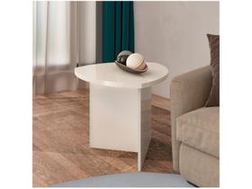 Mesa Lateral Triangular Artely Delta Cor Off White