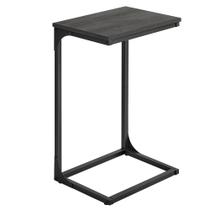 Mesa lateral VASAGLE em forma de C para sofá, sofá, sala de estar, cinza Mesa lateral VASAGLE em forma de C para sofá, sofá, sala de estar, cinza