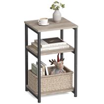 Mesa lateral VASAGLE ULET273B02 cinza e preta clássica