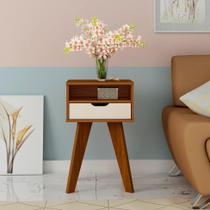 Mesa Lateral Vip 1 GV Cedro e Off White Mesa Lateral Vip 1 GV Cedro e Off White