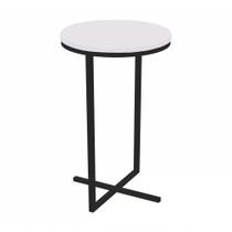 Mesa Lateral Voip Alta 24814 Linha Complementos Preto Branco