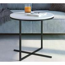 Mesa Lateral Voip Media 24815 Linha Complementos Preto Branc