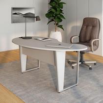 Mesa Linear Orgânica 175cm x 92cm com Pés Metal para Escritório F5 Office Mesa Linear Orgânica 175cm x 92cm com Pés Metal para Escritório F5 Office