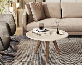 Mesa Lívia Decorativa Para Ambientes Internos Com Pés Palito Retrô JM3 MÓVEIS