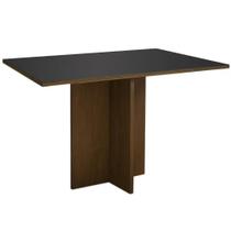 Mesa Los Angeles 160x80cm Minas Plac Cor Canela Grafite