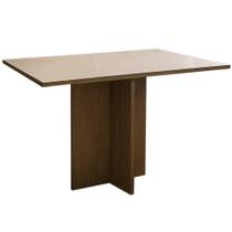 Mesa Los Angeles 160x80cm Minas Plac Cor Canela Off White