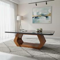 Mesa Lottus 220x110 MDF/Vidro Bom Pastor Mesa Lottus 220x110 MDF/Vidro Bom Pastor