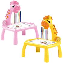 Mesa Lousa Projetora De Desenhos Infantil C/ Som - Castela Brasil