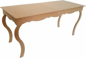 Mesa Luis Xv Provençal 100X60 Altura 60 Cm Festas Mdf Cru