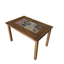 Mesa Madeira 120cm Retangular Jantar Cozinha Sala Design Moderno Alta Durabilidade Mesa Madeira 120cm Retangular Jantar Cozinha Sala Design Moderno Alta Durabilidade