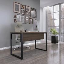Mesa Madeira M134/60p25tub 134cm Industrial Walnut E Preto