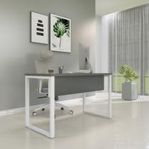 Mesa Madeira M150/60P25TUB 150cm Industrial Grafito e Cinza