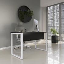 Mesa Madeira M150/70P25TUB 150cm Industrial Preto e Branco Mesa Madeira M150/70P25TUB 150cm Industrial Preto e Branco