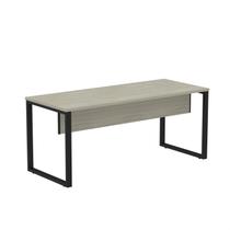 Mesa Madeira M1700/700P25TUB 170cm Industrial Nogueira Casablanca e Preto Bege Mesa Madeira M1700/700P25TUB 170cm Industrial Nogueira Casablanca e Preto Bege