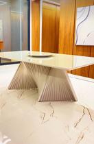 Mesa Madeira Maciça Base Torcida 2,0x1,0m - Opala - Harmonia