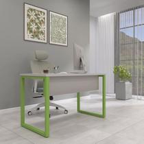 Mesa Madeira X M120/60P25TUB 120cm Industrial Cinza e Verde Mesa Madeira X M120/60P25TUB 120cm Industrial Cinza e Verde