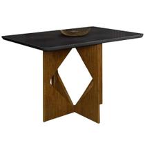 Mesa Madrid 160x80cm Minas Plac Cor Cinamomo Preto