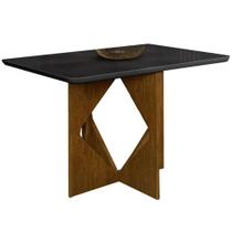 Mesa Madrid 90x90cm Minas Plac Cor Cinamomo Preto