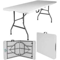 Mesa Maleta Branca Dobrável 1,80m