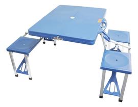 Mesa Maleta Camping Praia Com 4 Bancos em Alumínio - Importway Mesa Maleta Camping Praia Com 4 Bancos em Alumínio - Importway