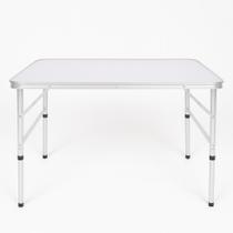 Mesa Maleta Dobrável 90x60cm Compacta e Versátil Branco