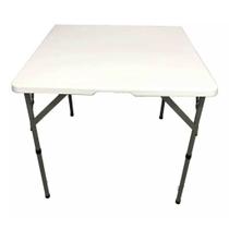 Mesa Maleta Dobrável Quadrada 86x86x75cm Para Restaurante, Bar, Camping