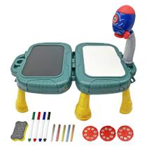 Mesa Maleta Dupla Projetora e Lousa Foguete Com Luzes Art Brink Mesa Maleta Dupla Projetora e Lousa Foguete Com Luzes Art Brink