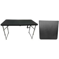 Mesa Maleta Multiuso Dobrável 1.22x0.61x0x74 - Preto - OEM