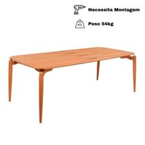 Mesa Malibu em Madeira Maciça com Tampo Lâminado 220x100