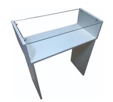 Mesa Manicure 60cm C/prateleira De Vidro 60cm Mesa Manicure 60cm C/prateleira De Vidro 60cm