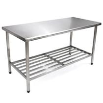 Mesa Manipulaçao 1500X700mm Desmontavel Total Inox 430 - Imeca Mesa Manipulaçao 1500X700mm Desmontavel Total Inox 430 - Imeca