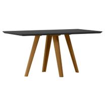 Mesa Mariah 160x90cm - Ypê/Preto