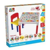 mesa mesica com cadeira escolar bell toy 9068.