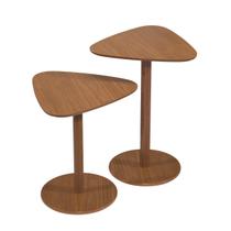 Mesa Mesinha Centro Lateral Organica 2 Un MDF Madeira Novas