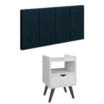 Mesa Mesinha de Cabeceira para Quarto Pequena com Gaveta e Nicho Alice Mesa Mesinha de Cabeceira para Quarto Pequena com Gaveta e Nicho Alice