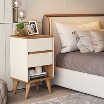 Mesa mesinha de cabeceira pés palito criado estilo retrô, cantinho decorado quarto 2 gavetas 1 nicho Duda