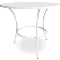 Mesa Mesinha De Centro Savona Redonda Área Externa Lazer Branco Mesa Mesinha De Centro Savona Redonda Área Externa Lazer Branco