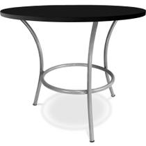 Mesa Mesinha De Centro Savona Redonda Área Externa Lazer Prata