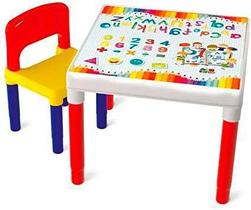 Mesa Mesinha Didática Infantil Escolar c/ Cadeira Bell Toy 9068
