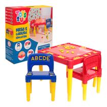 Mesa / Mesinha Infantil 2 Cadeiras Plástica Educativo Tritec Mesa / Mesinha Infantil 2 Cadeiras Plástica Educativo Tritec