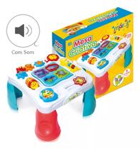Mesa Mesinha Infantil Bebê Com Som Atividades Maral